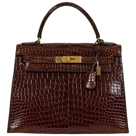 hermes croc purse|hermes kelly crocodile bag.